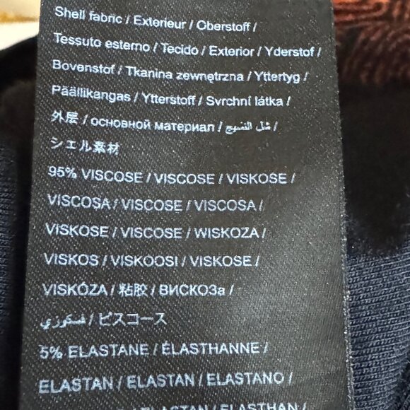 Farm Rio Black Stitched Flowers Lenzing™ Ecovero™ Viscose Midi Dress Size Small - Picture 8 of 16